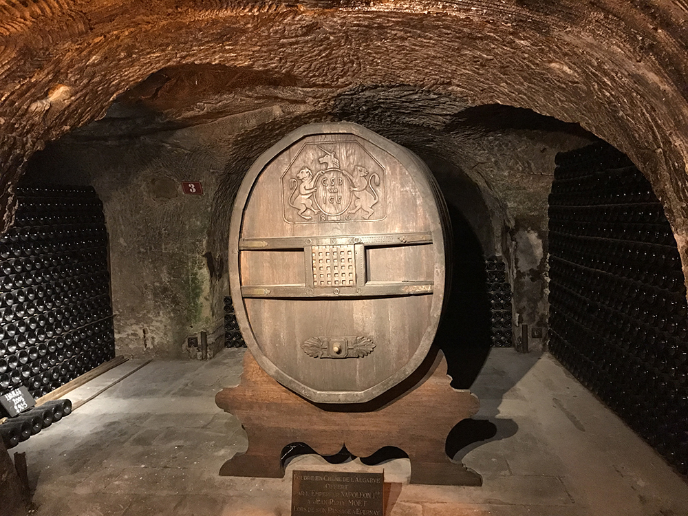 Wine cask gifted by Napoleon to Mr. Jean-Remy Moet